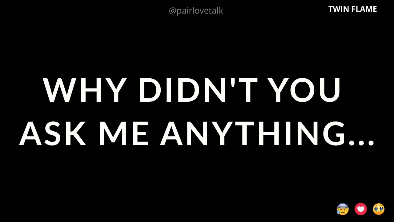 Почему ты меня ни о чём не спросила...🤔😟💭