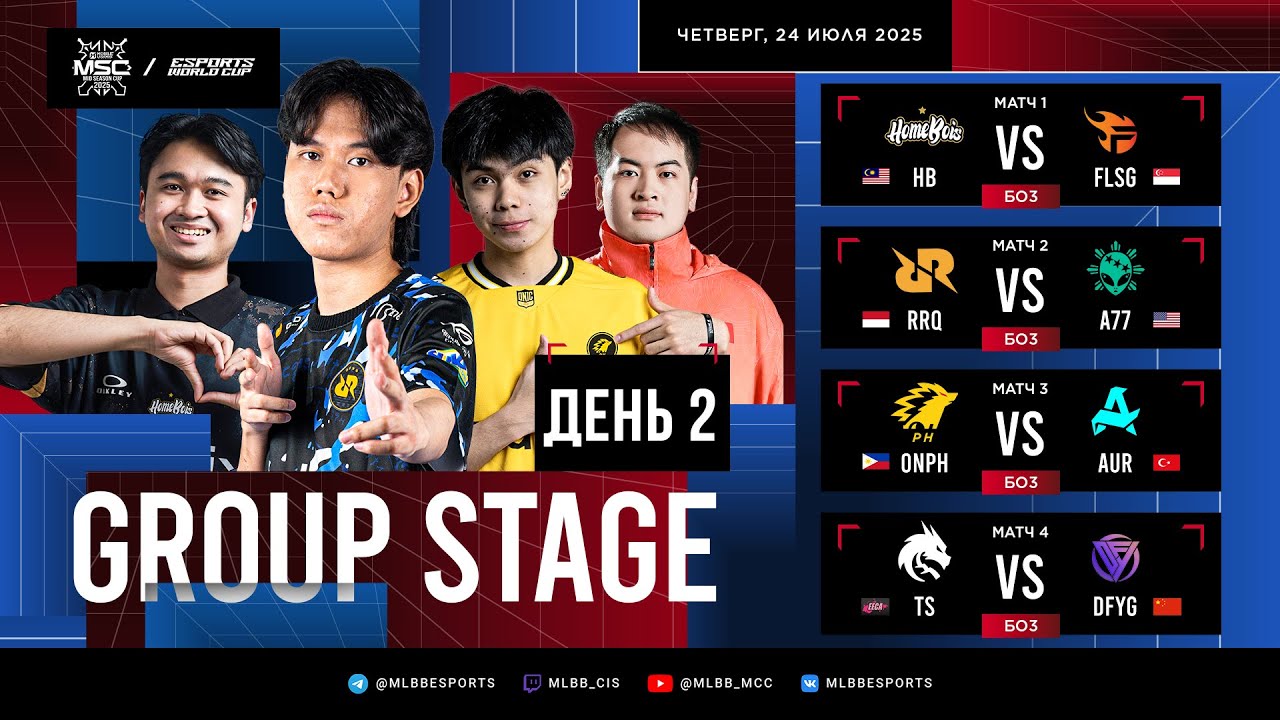 [РУ] EWC x MSC 2025 | Групповая стадия | День 2