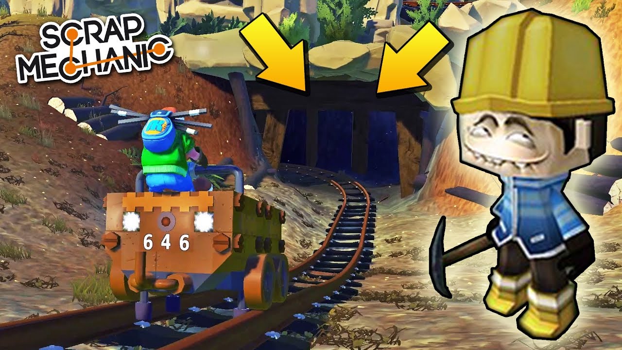 КОПАТЕЛИ ЕДУТ В ТЁМНУЮ ШАХТУ РУДНИКА !!! МУЛЬТИК в Scrap Mechanic !!! СКАЧАТЬ СКРАП МЕХАНИК
