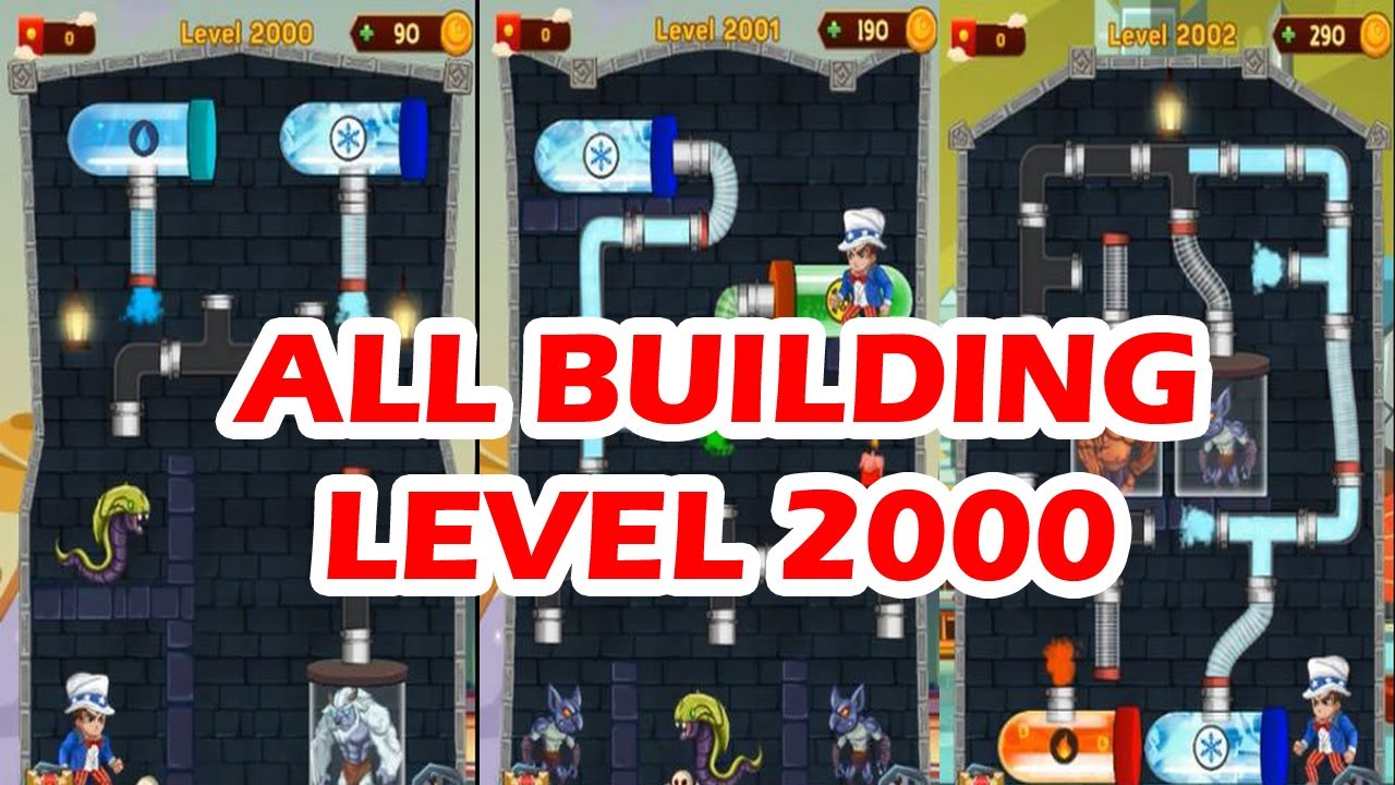 Hero Pipe Rescue: Water Puzzle - All Building & Level 2000