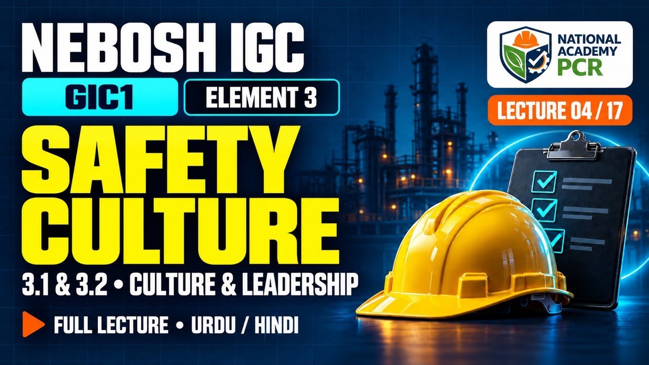 NEBOSH IGC Unit GIC1 | Element 3 (3.1 & 3.2) Complete Lecture | Urdu/Hindi