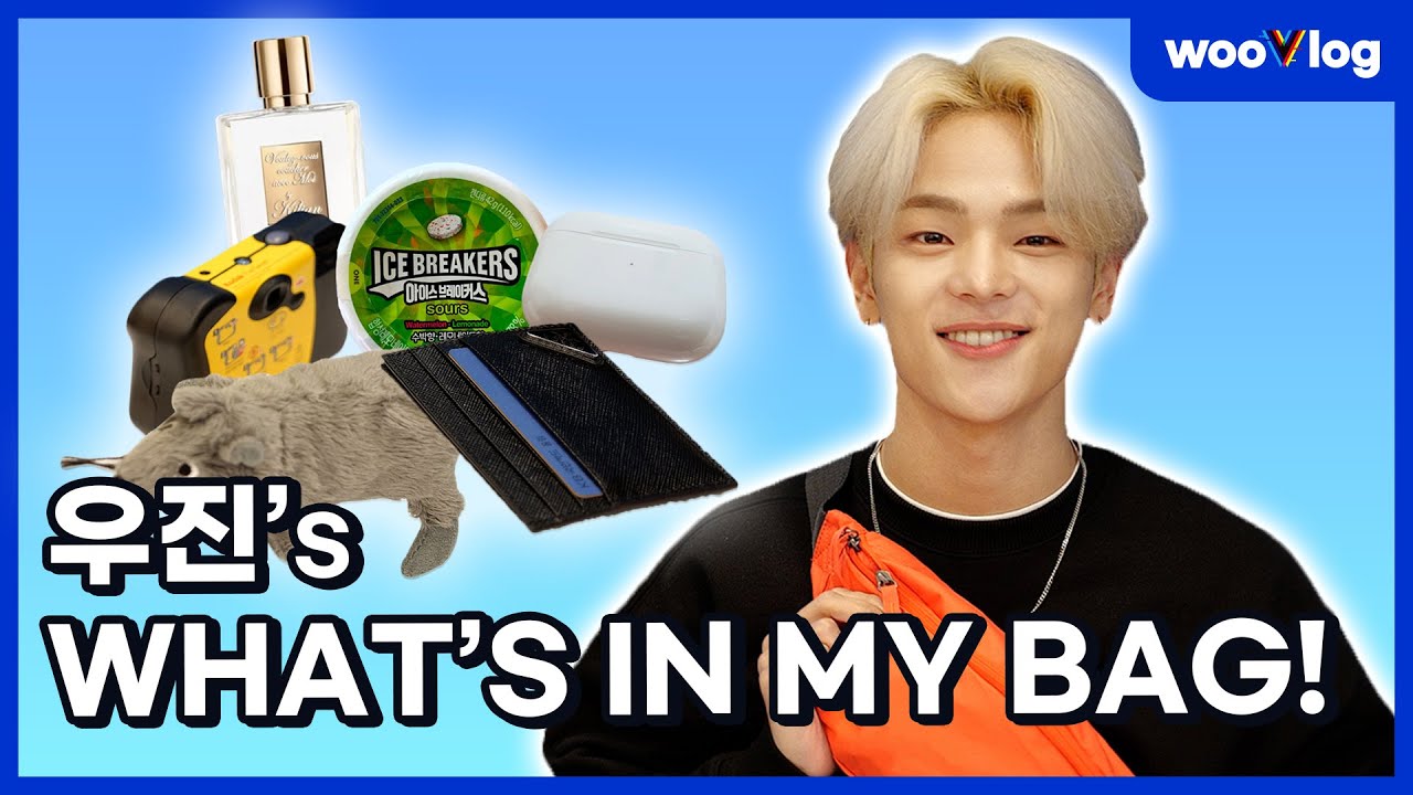 [SUBS] KIM WOOJIN's What's in my bag! 🎒 #wooVlog​ #wV39