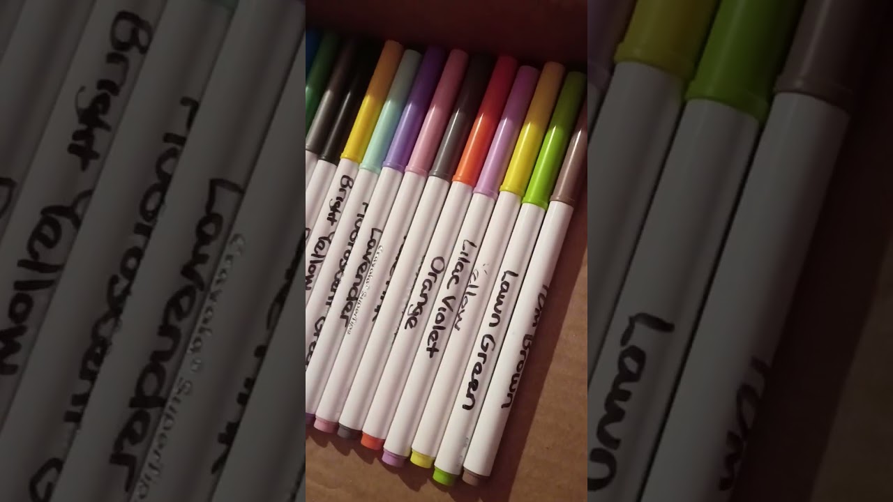 My 100 Crayola Supertip Swatches