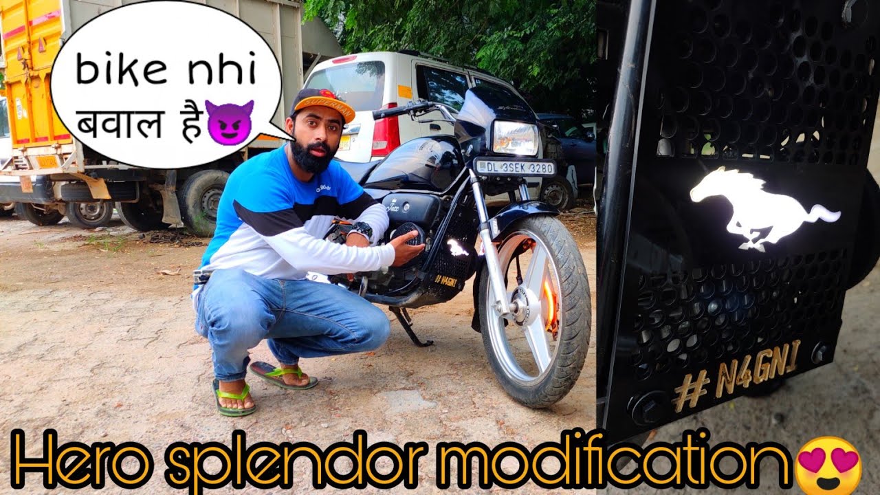आतंक bike hai ye तो 😵 | Hero Splendor plus i3s ibs | fully modification | Modified splendor |
