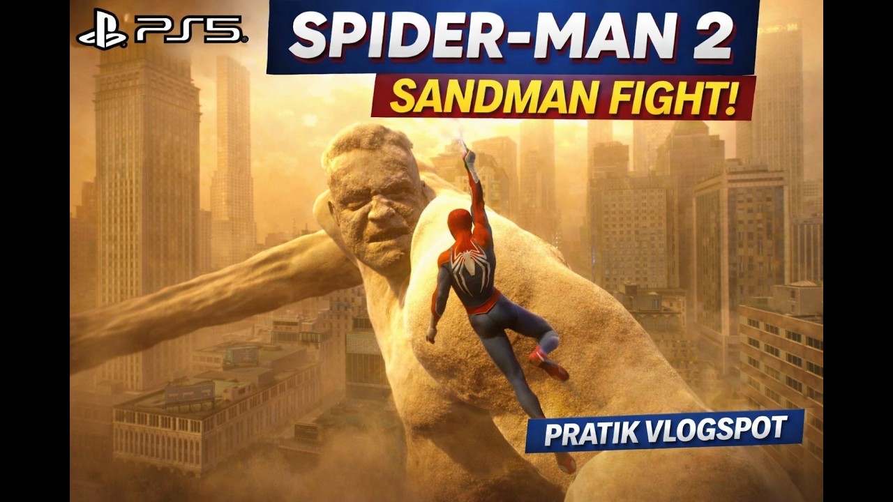 Spider Man-2 Gameplay | Fight with Sandman | PS5 Gameplay #gaming #ps5gaming #ps5gameplay #spiderman