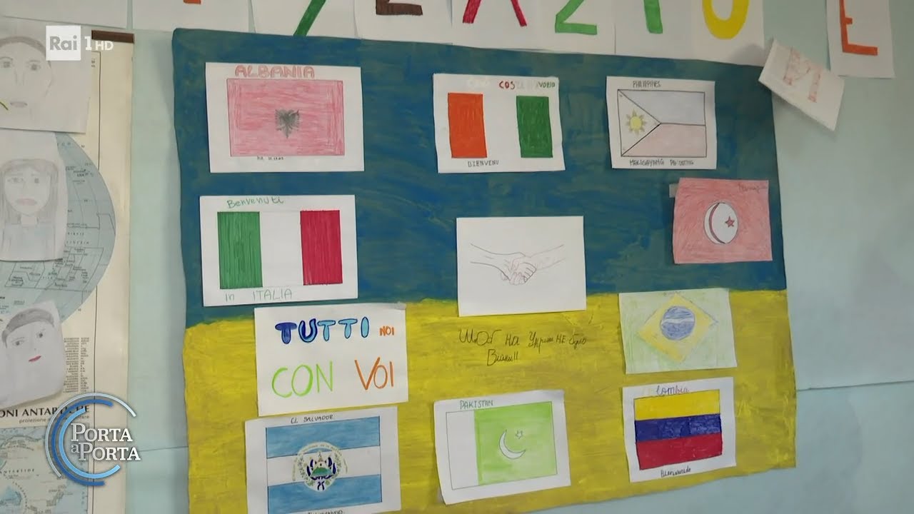 Bambini ucraini nelle scuole italiane - Porta a porta 30/03/2022