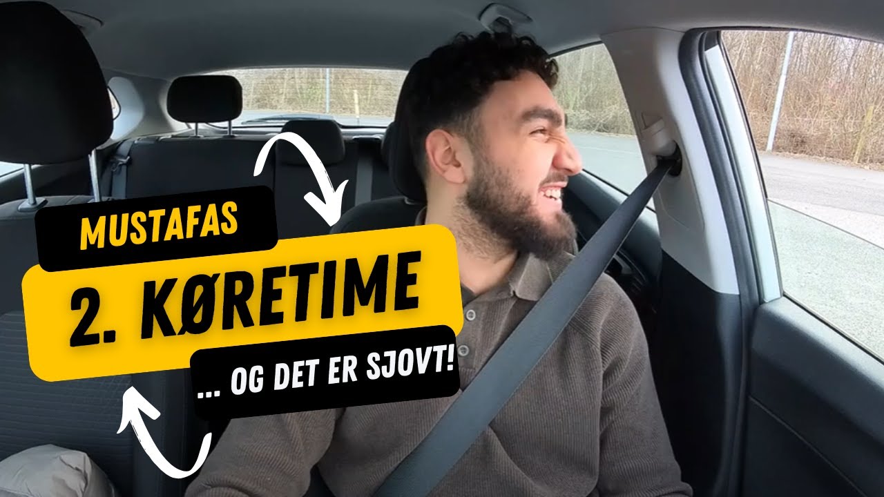 Mustafas rejse mod kørekortet - 2. køretime! 🚦