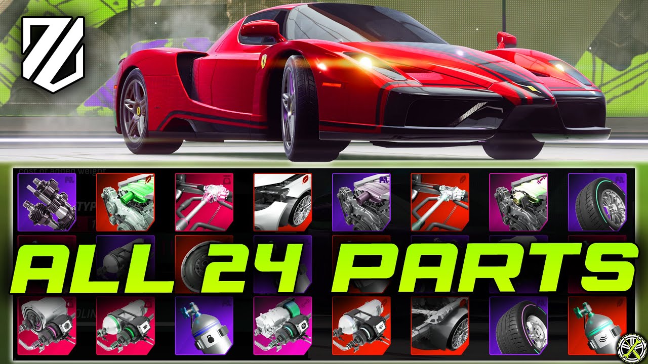 Pulling ALL Enzo Ferrari Evo Parts: Asphalt Legends Evo Tuning