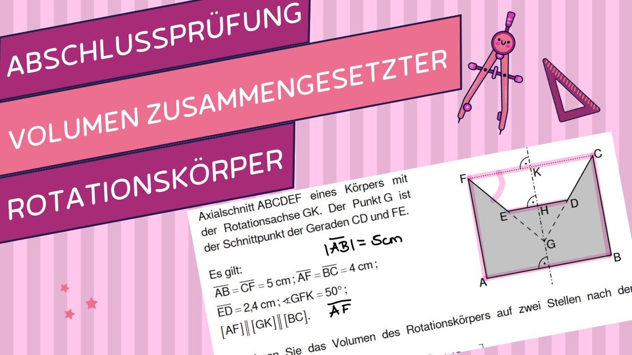 Prüfungsaufgabe: Volumen eines Rotationskörpers
