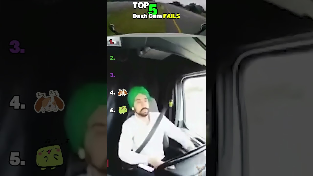 Top 5 Dash Cam Fails #ranked #fails #funny