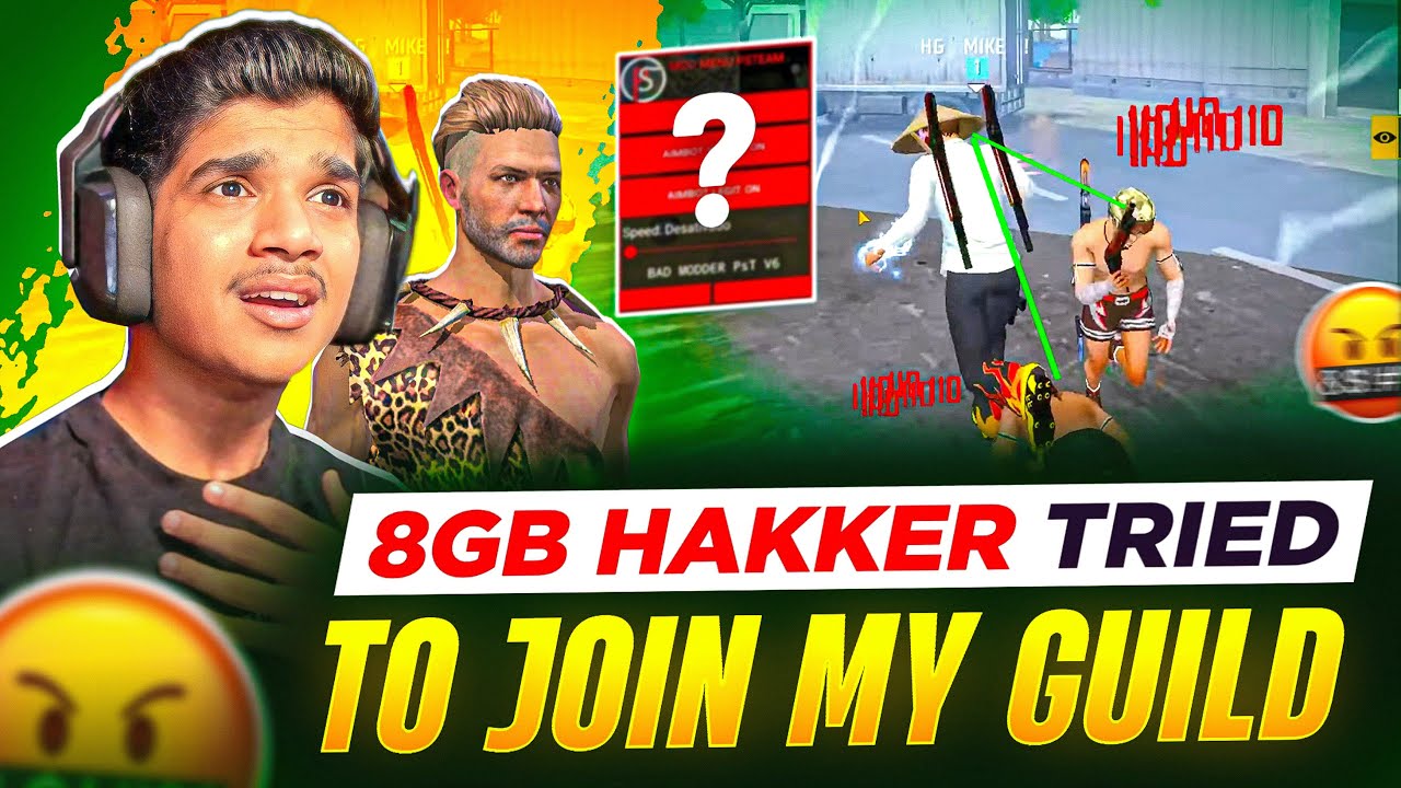 8 GB RAM📱 HACKER??🤬 TRIED TO JOIN MY GUILD😨| 1 VS 4🔥 ONLY RED🔴 | FREE FIRE IN TELUGU #dfg #freefire
