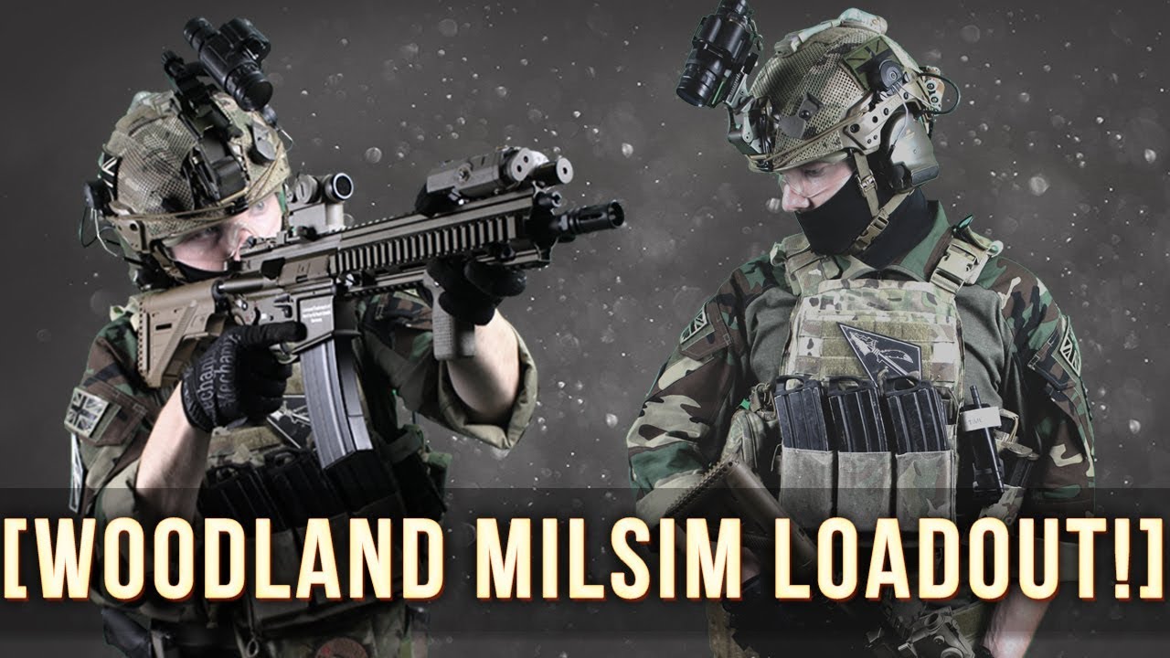 Снаряжение и экипировка для игры Woodland Milsim!