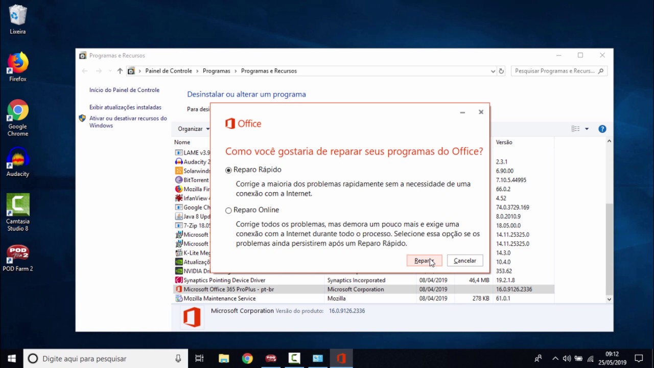 Office n&atilde;o abre arquivos