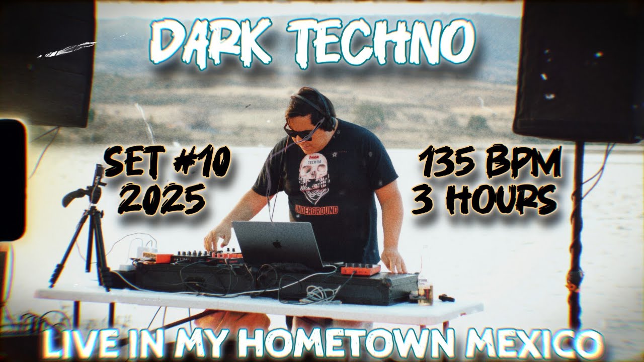 Dark Techno Underground at 135 BPM set #10 2025 | Recorded in my hometown mexico