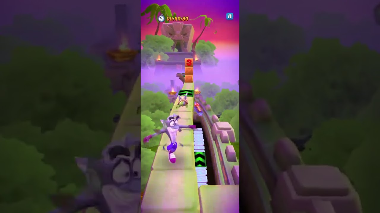 Crash On The ReRun! Time Trial! Turtle Woods-Temple Ruins! As Skunk Crash (No Damage)