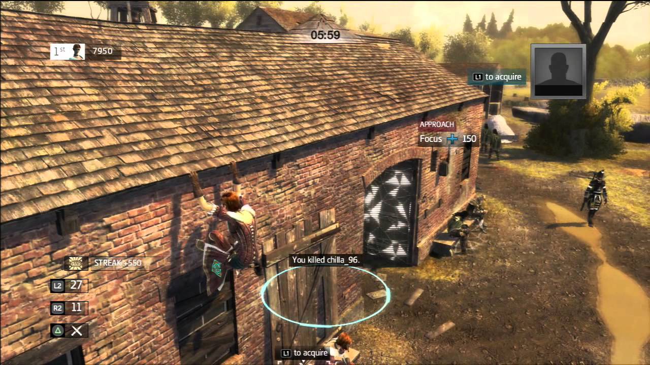 AC3 Multiplayer: 20.6k Assassinate - Massacre