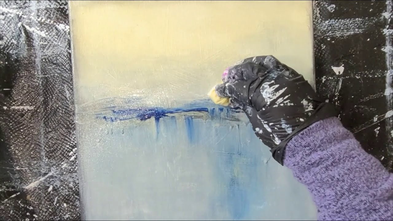Art Painting Demo | Abstract Landscape | Easy Beginner Tutorial