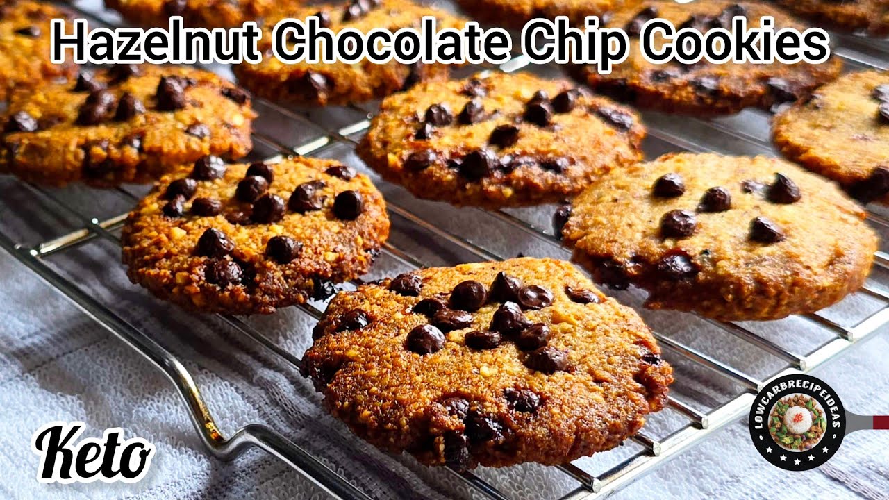 Keto Hazelnut Chocolate Chip Cookies | The Perfect Match | Crispy & Delicious