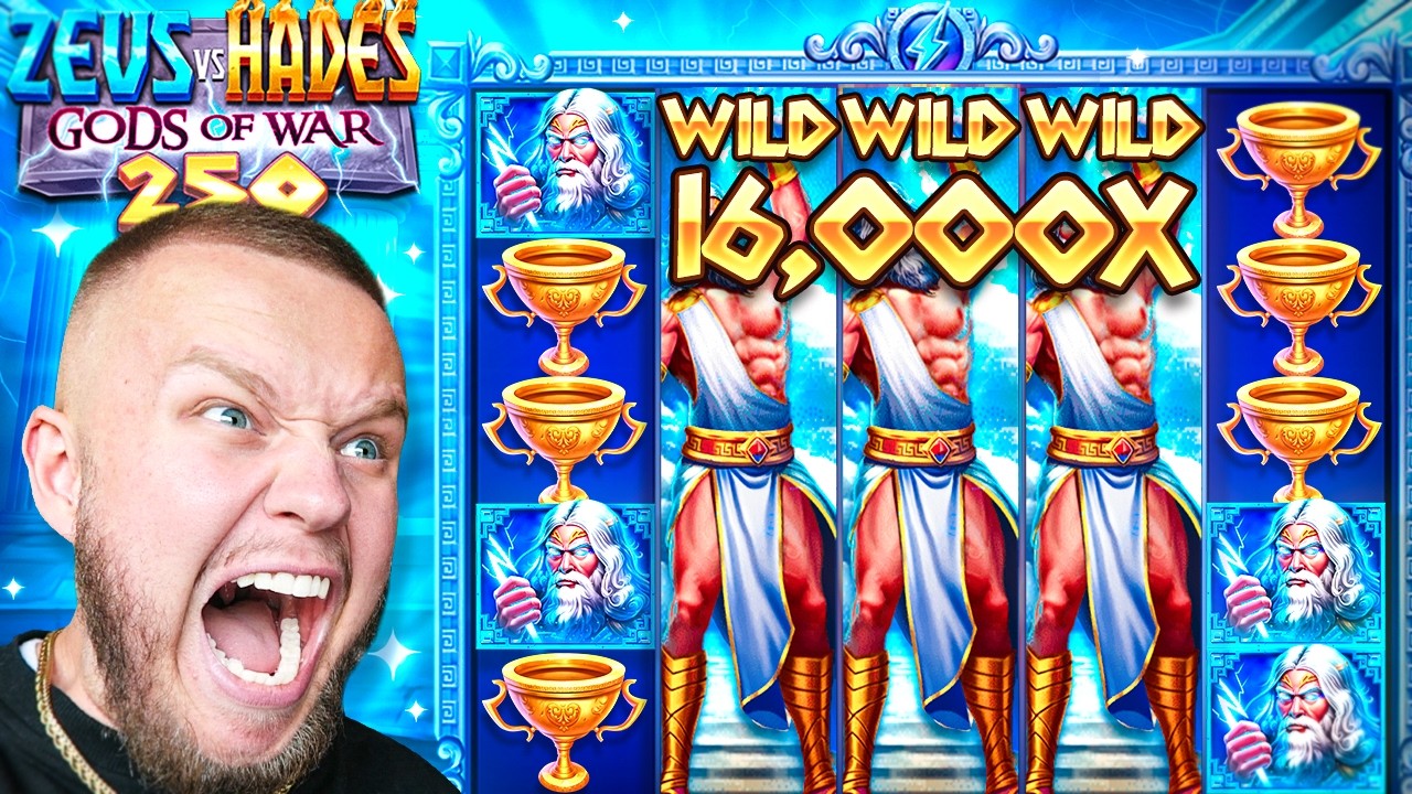 ZEUS VS HADES 250 IS ABSOLUTELY INCREDIBLE! (Big Slot Win!?)