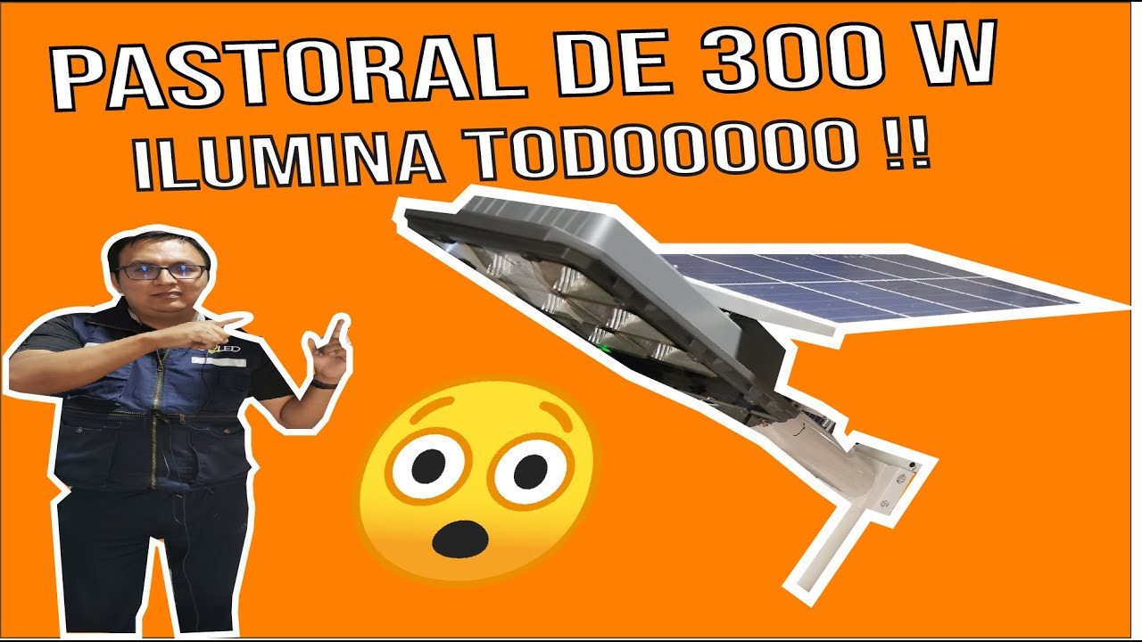 Lampara solar para alumbrado público (calles, parques, estacionamientos, etc).