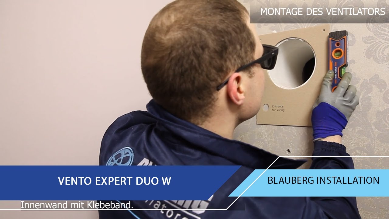 Übersicht und Montage der Einzelraumlüftungsanlage mit Wärmerückgewinnung VENTO Expert DUO W