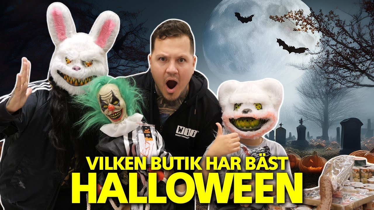 Vilken butik är bäst på Halloween? *Shopping i fyra butiker*
