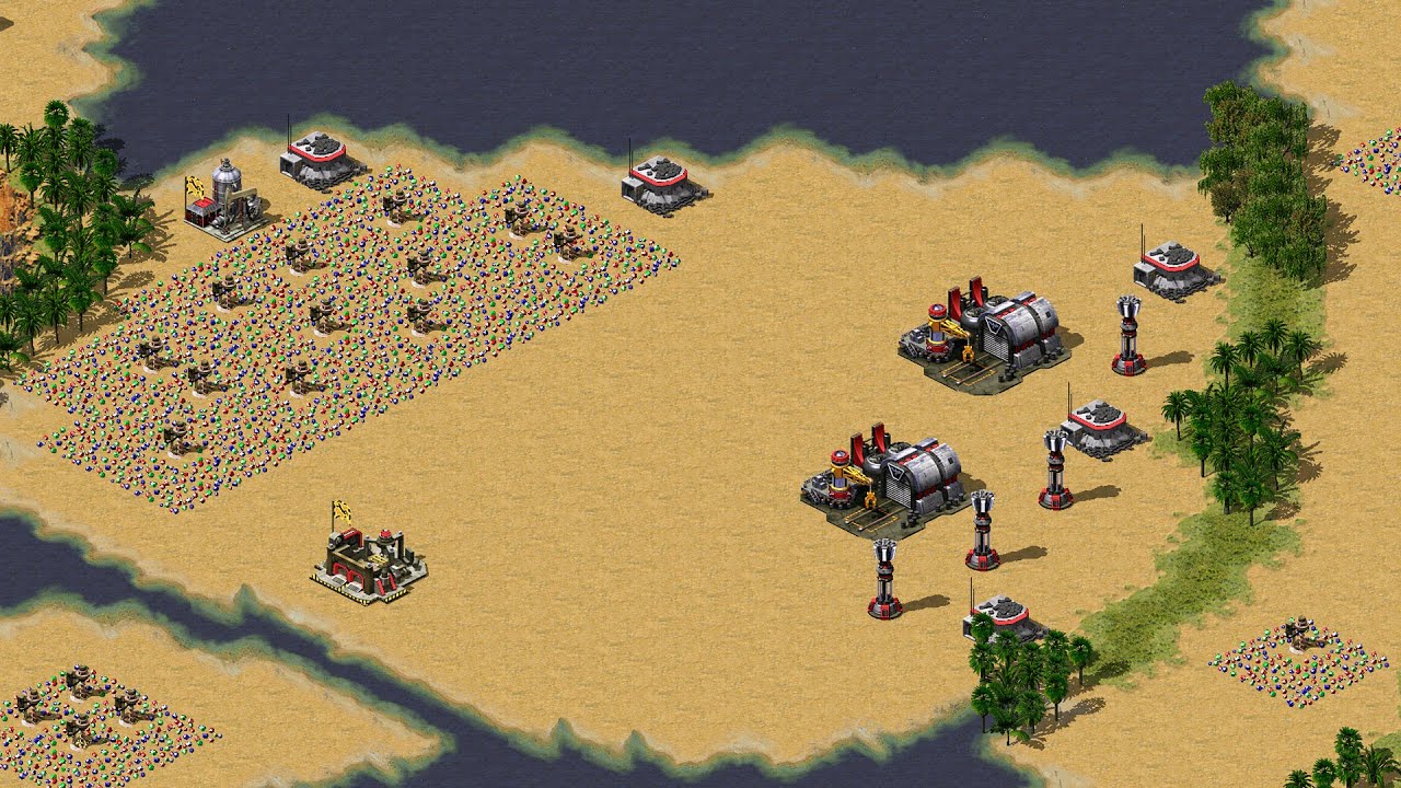 Red Alert 2 | Yuri's Revenge | 7 vs 1 | Territory New War Map Edit by AP Extra Hard AI
