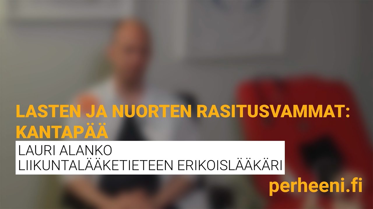 Lasten ja nuorten kantapään rasitusvamma- Severin tauti