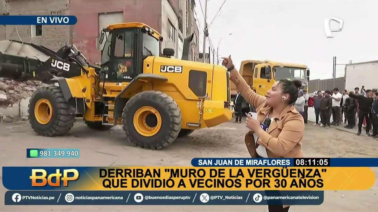 ¡Derriban el Muro de la Vergüenza en SJM después de 30 años! 🌟🔨