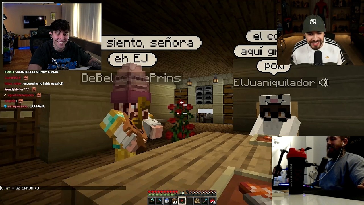 ROBLEIS se hace pasar como CUCURUCHO y tiene una CITA con JUAN y le pide MATRIMONIO 😲💜 QSMP 2