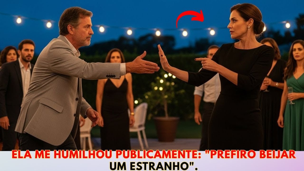 Tentei beijar minha esposa na festa, Ela se afastou e me humilhou, dizendo...