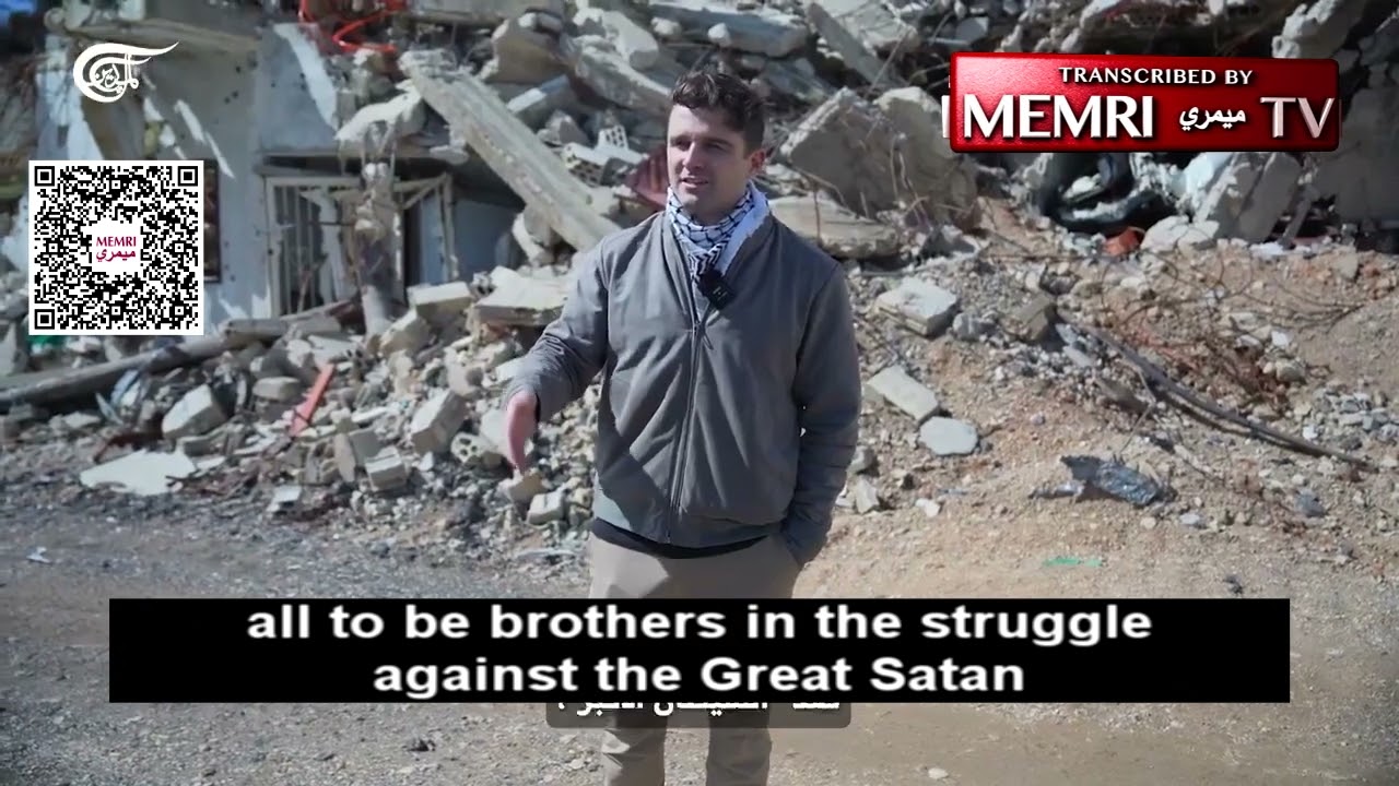 American Anti-Israel, Pro-Kremlin Activist & Influencer Jackson Hinkle Attends Nasrallah’s Funeral