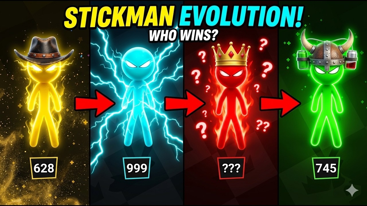Stickman Party - Gameplay Part 14 Random Funny MiniGames 1 2 3 4 Player