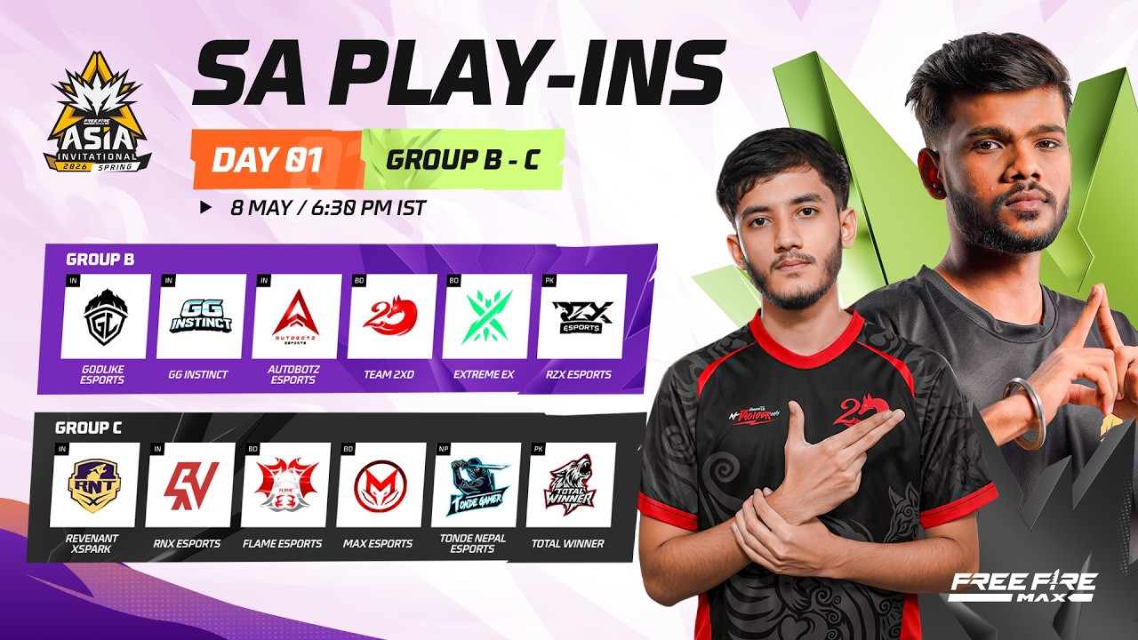 [HI] FFMAI 2026 Spring | South Asia Play-Ins Day 1 | Group B - C