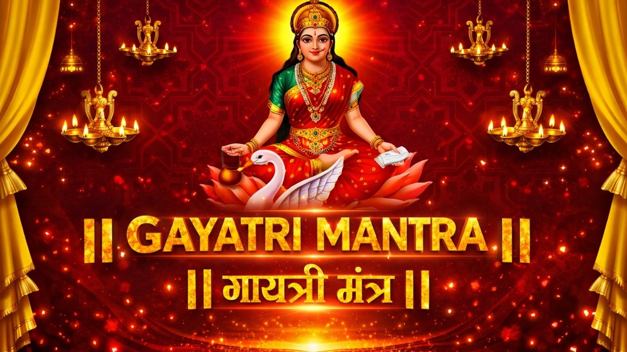 Gayatri Mantra 108 Times | Powerful Morning Meditation Mantra | Om Bhur Bhuva Swaha | Peaceful songs
