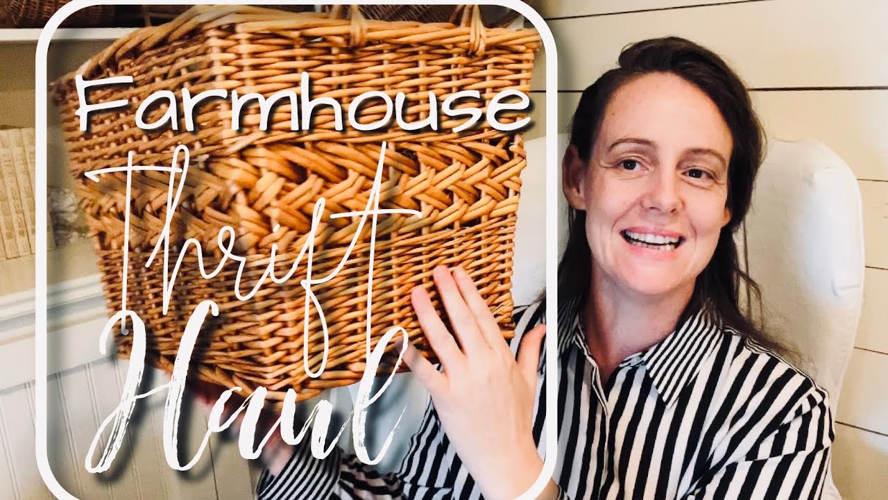Farmhouse thrift haul￼￼