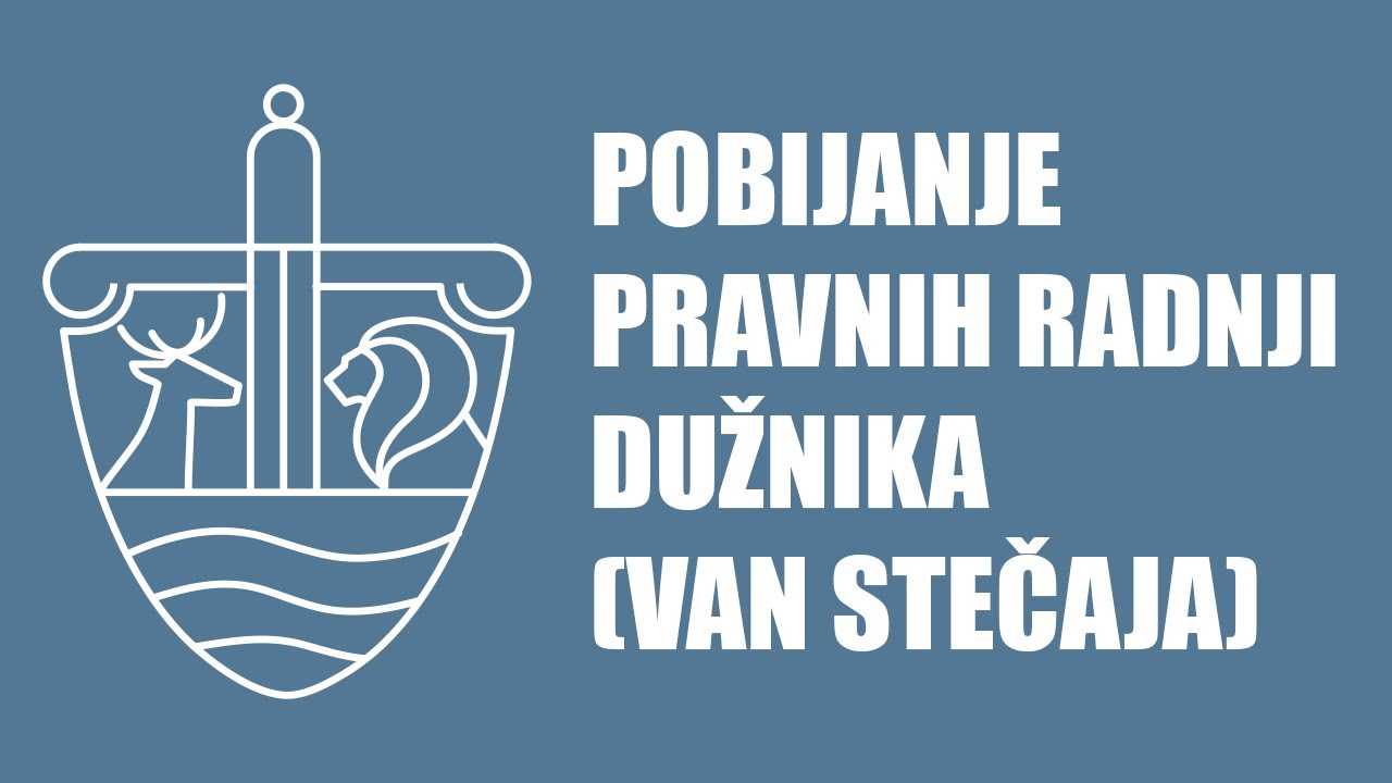 AKV Tribina - 14.05.2025. - POBIJANJE PRAVNIH RADNJI DUŽNIKA (VAN STEČAJA)