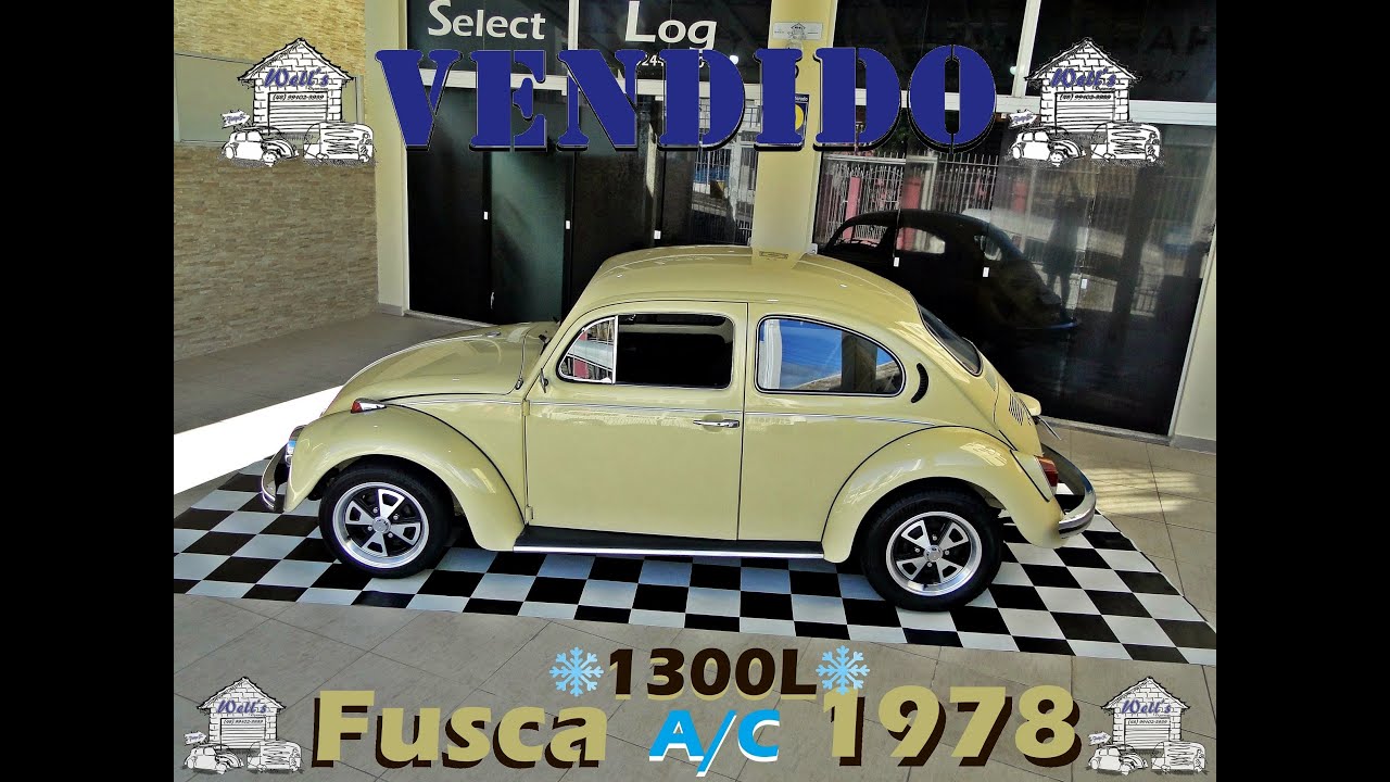 Vendido para S&atilde;o Jos&eacute;-SC - Fusca 1300L 1978 Bege Alabastro com Ar Condicionado