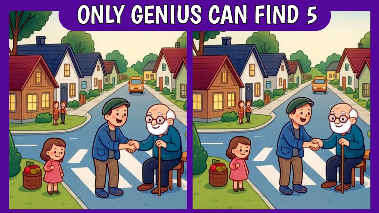 Can You Find 5 Differences? | Hard Spot the Difference Challenge