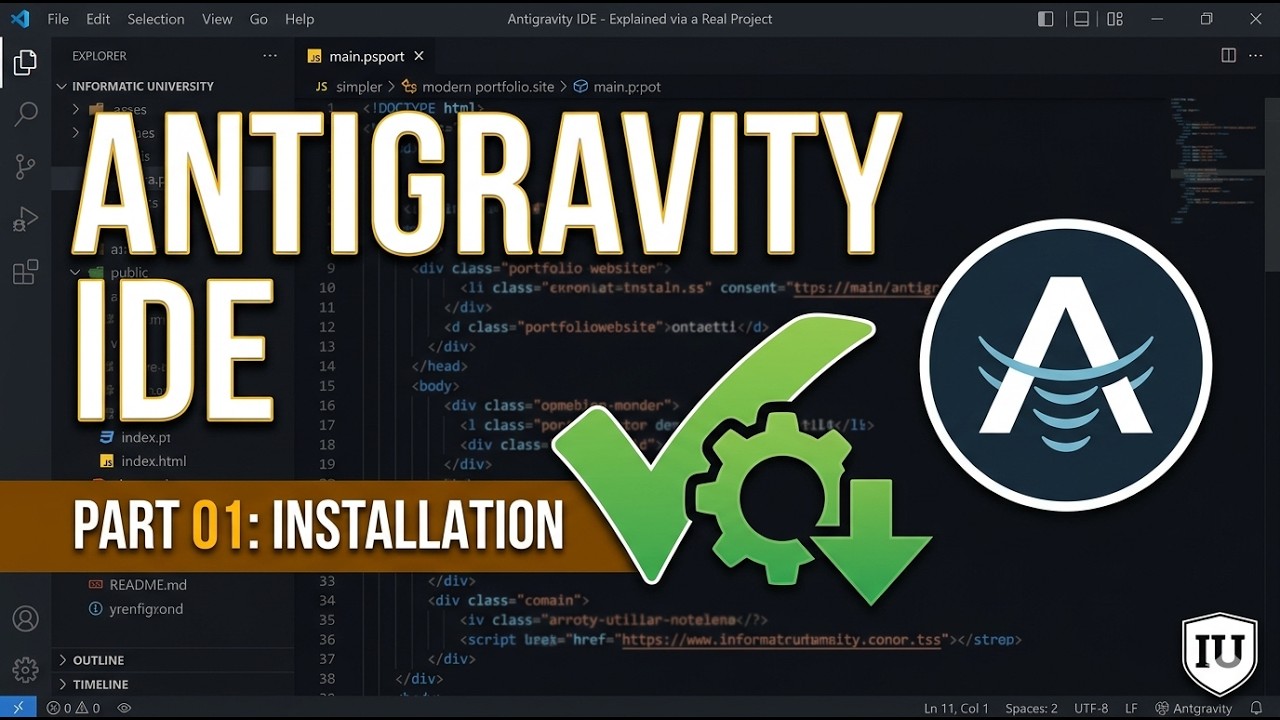 Antigravity IDE Explained via a Real Project - part 01 - Installation