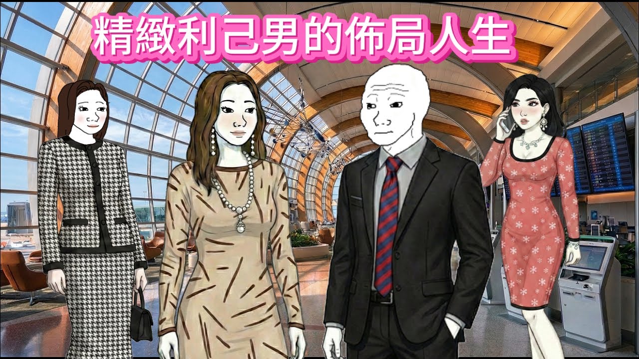精緻利己男的佈局人生 |Wojak|沃傑克|动画|Wojack|山道猴子|沃杰克