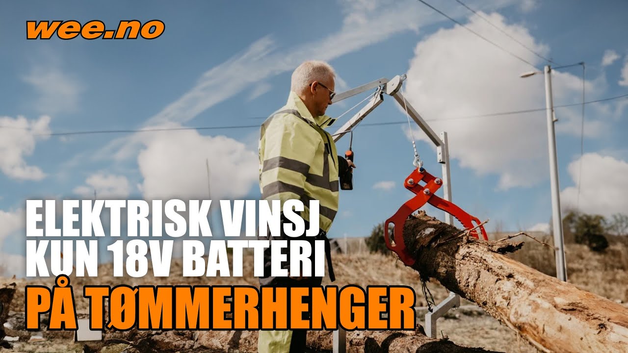 Elektrisk vinsj + tømmerhenger Svolvær