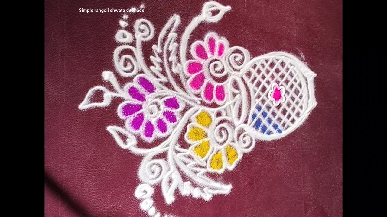 Flowerpot rangoli 