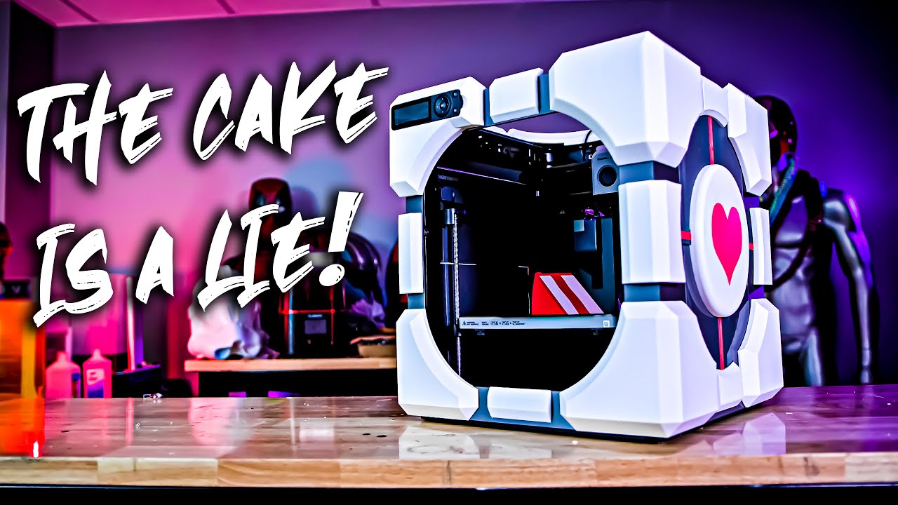 Я сделал 3D-принтер Companion Cube — Bambu Lab P1P Mod