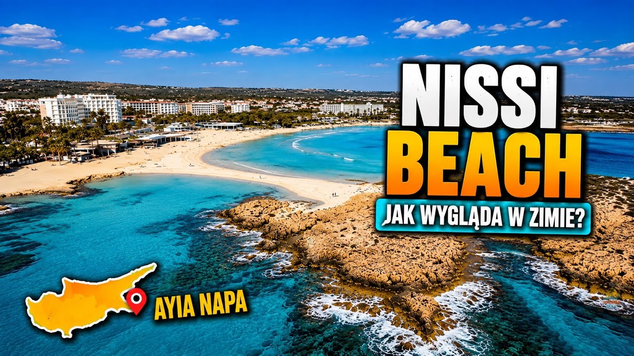 Jak wygląda Nissi Beach zimą? | Cypr w styczniu 🇨🇾 2026 [4K]