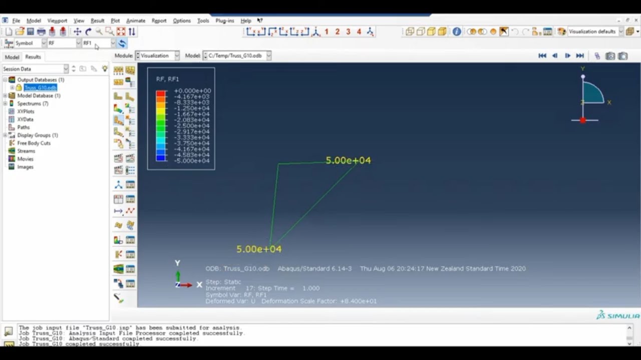 Finite element analysis through ABAQUS Chapter 1 (4 Truss modeling)