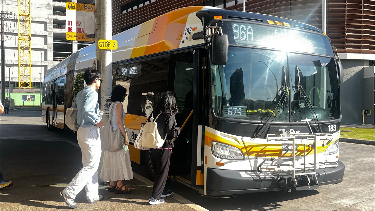 TheBus Honolulu Bus 183 Route 96A Express! WAIKELE (Part 2)