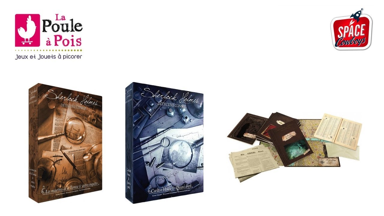 Sherlock Holmes - Jeu d'enquête - Space Cowboys - lapouleapois.fr