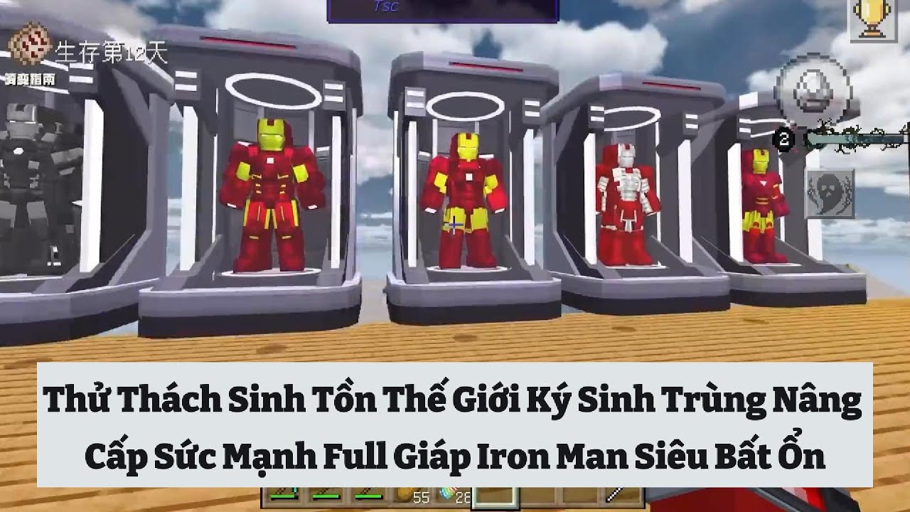 Thử Thách Sinh Tồn Thế Giới Ký Sinh Trùng Nâng Cấp Sức Mạnh Full Giáp Iron Man Siêu Bất Ổn 🤣