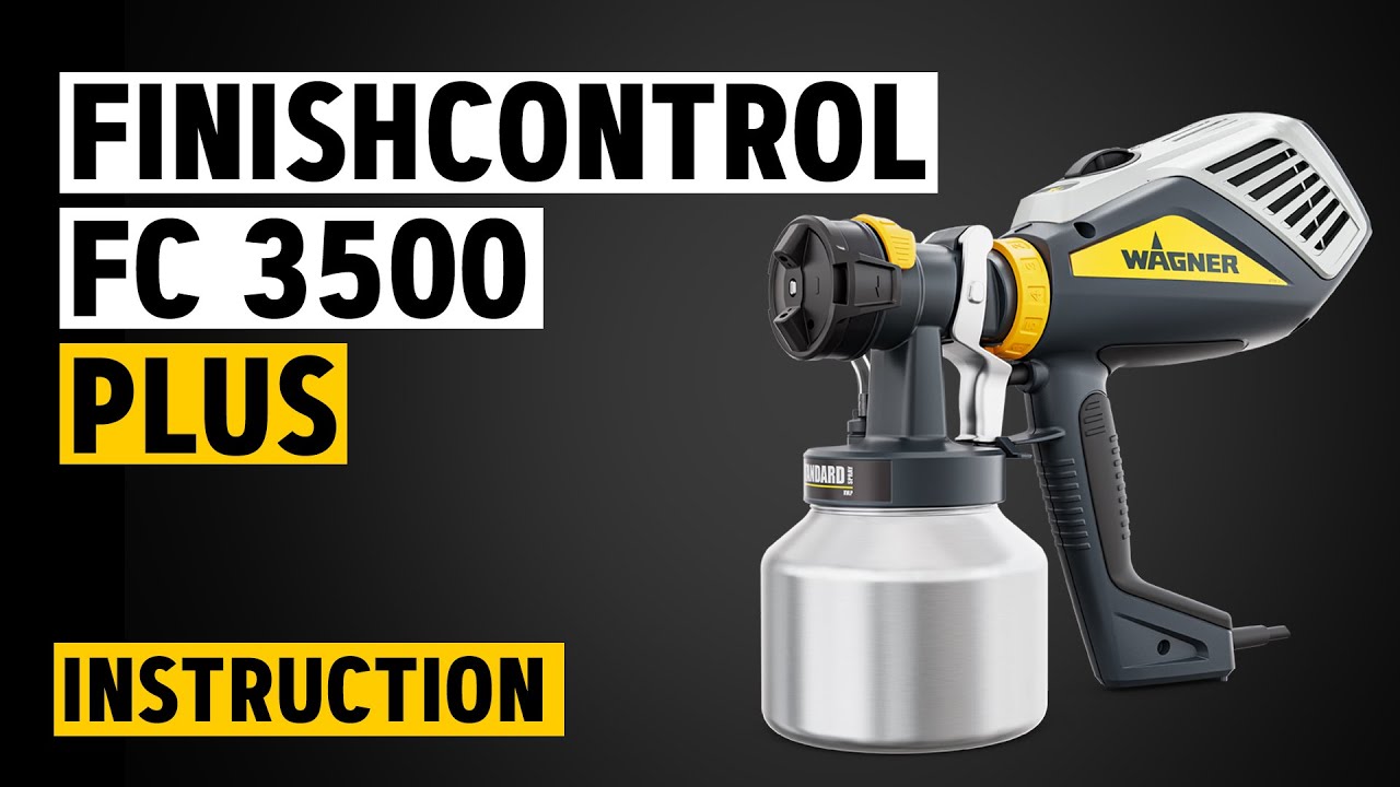 FinishControl 3500 Plus - Mise en service, Application, Nettoyage | WAGNER